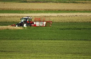 Field Cultivation Prints: Tractor in the field