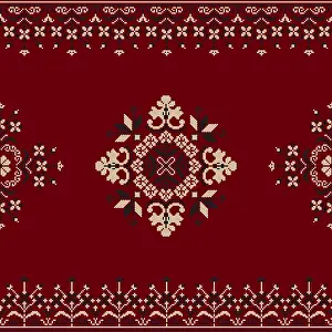 Traditional Polish Embroidery Prints: Traditional Polish embroidery vector pattern