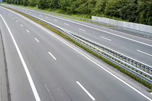 Empty Streets Prints: No traffic on the highway
