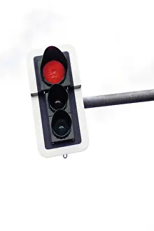 Red Traffic Light Prints: Traffic light on red