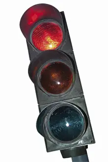 Prohibition Sign Prints: Traffic light, red (cutout)