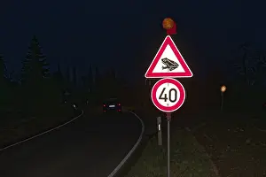 Courtship Display Behavior Prints: Traffic sign Toad migration, Toad migration