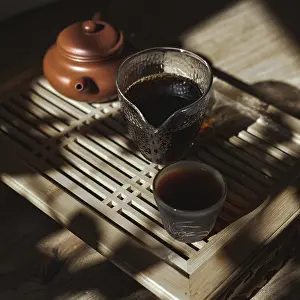 Freshly Brewed Tea Prints: A tranquil tea setup with a delicate teapot
