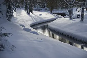 Images Dated 1st October 2024: Winter Creek Landscape Print