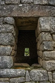 Cusco Region Tourist Attraction Prints: Detail of a trapezoidal window