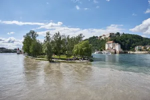 Lower Bavaria Travel Photography Prints: Triangle, confluence of the Danube