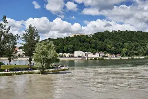 Passau Bavaria Germany Prints: Triangle, confluence of the Danube