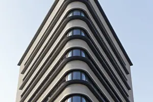 Saxony Germany Architecture Prints: Triangular office tower, Trias high-rise