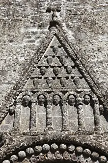 Irish Cathedrals Prints: Triangular pediment on a portal