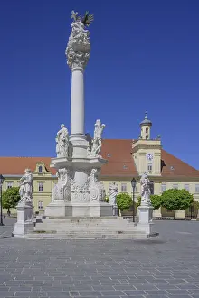 Holy Trinity Column Prints: Trinity Column on the main square of Tvrđa