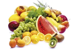 Cut Out Fresh Fruit Images Prints: Tropical fruit