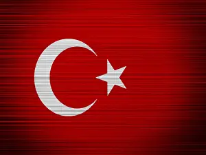 Western Asia Symbols Prints: Turkey flag