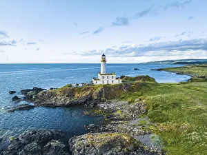 Drone Photography Scotland Prints: Turnberry Lighthouse from a drone