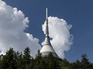 Radio Communication Mast Prints: TV tower and Hotel Jestěd