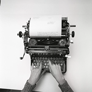 Vintage Typewriter Image Prints: The typewriter. Here a manual variant