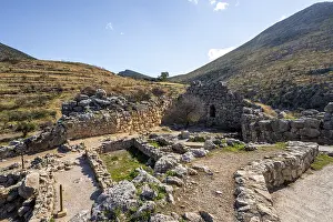 Peloponnese Greece Tourism Prints: Δεξαμενή Ruin