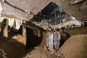 Underground Construction Prints: An underground scene shows a construction site in progress