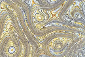 Fractal Marble Texture Prints: Unusual marble texture - computer-generated image