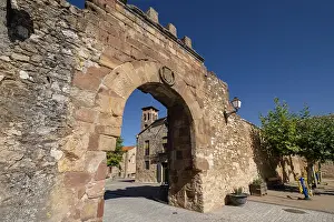 Fortification Architecture Europe Prints: Upper arch - eastern gate, Medieval walled complex