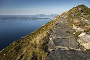 Midsundtrappene Norway Prints: Upper section of the Rorsethornet stone staircase