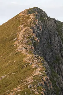 Stone Staircase Norway Prints: Upper section of the Rorsethornet stone staircase