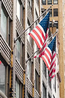 Prints of Usa flags building Related Prints: USA Flags Building Print from ImageBROKER