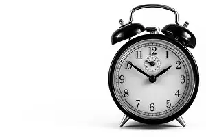 Symbolic Time Concept Prints: Detail of a used mechanical clock