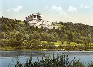 Upper Palatinate Landmark Prints: The Valhalla with a view of the Danube