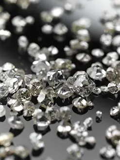 Precious Gemstones Prints: Many valuable diamonds, some rough