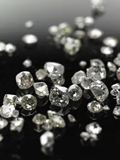 Valuable Diamonds For Sale Prints: Many valuable diamonds, some rough