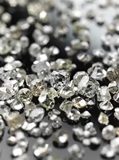 Valuable Diamonds For Sale Prints: Many valuable diamonds, some rough