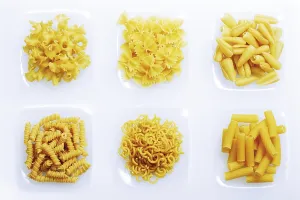 Diverse Pasta Sorts Prints: Varieties of pasta
