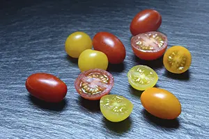 No People Grocery Shopping Prints: Various cherry tomatoes, cherry tomato