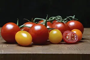 Diverse Tomato Varieties Prints: Various cherry tomatoes, cherry tomato