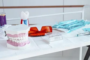 Dental Hygiene Products Prints: Various instruments, dental models