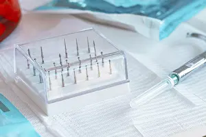 Dental Hygiene Products Prints: Various instruments, dental models