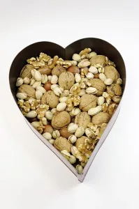Studio Shot Of Nuts Prints: Various nuts, walnuts, hazelnuts