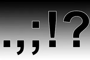 Printing Press Letters Prints: Various punctuation marks
