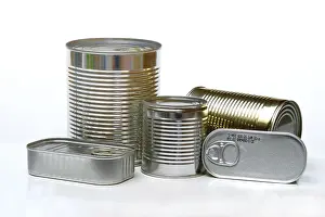 Canned Food Storage Prints: Various tin cans, tin cans
