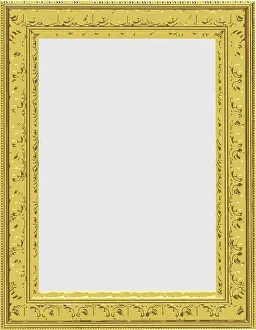 Deserted Gold Frame Prints: Vector gold frame