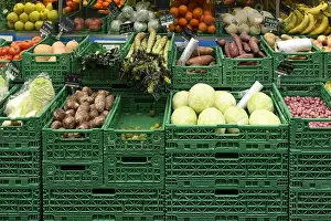 Vegetable Boxes Prints: Vegetable boxes, eddos, leeks, wosun