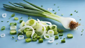 Deserted Garden Vegetables Prints: Vegetable, spring onion or spring onion