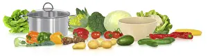 Vegetable Nutrition Prints: Vegetables 330