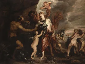 Volcanic Landscape Art Prints: Venus in the Forge of the Volcano