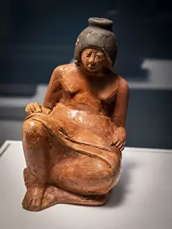 British Museum Collection Prints: Vessel in the form of a scribe