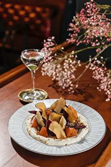 Root Vegetable Salad Prints: A vibrant root vegetable salad featuring beets