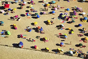 Symbolic Image Concept Prints: View from above of anonymous crowd