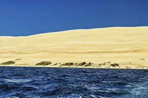 Prints of View from the Atlantic Ocean on Dune, Dune du Pilat, Banc d'Arguin nature reserve, Arcachon basin, La Teste-de-Buch, Gironde, Aquitaine, France View from the Atlantic Ocean on Dune, Dune du Pilat Gironde Prints: View from the Atlantic Ocean on Dune Print, France