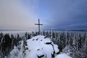 Snow Capped Mountain Peak Prints: View from Baerenstein mountain