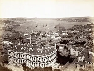 Historical Print of Istanbul's Bosphorus Strait